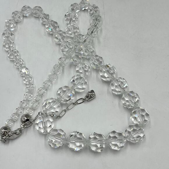 Swarovski Vintage Graduated
 Faceted Crystal Bead Necklace Statement Jewelry - Picture 4 of 16